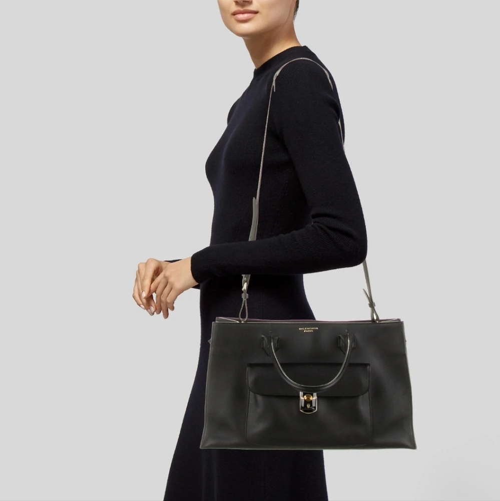 Balenciaga Leather Padlock Work S Bag - Picture 5 of 9